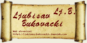 Ljubisav Bukovački vizit kartica